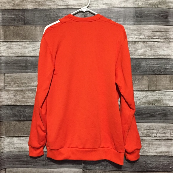 Adidas Seattle Sounders FC Sweatshirt Men’s M Orange White Pullover - Picture 5 of 8